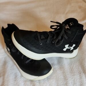 Under Armour Black and White Sporty Sneakers